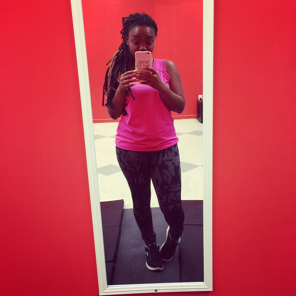 Flex Friday: Not Flexing-Pink Workout Shirt
