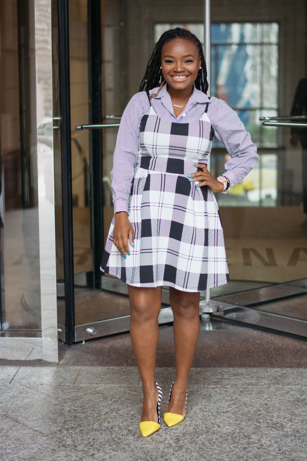 STYLE: SHIRT UNDER DRESS HOT TREND