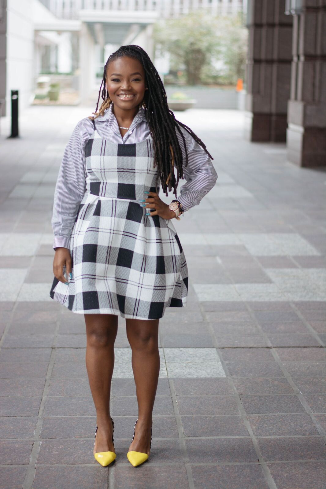 STYLE: SHIRT UNDER DRESS HOT TREND