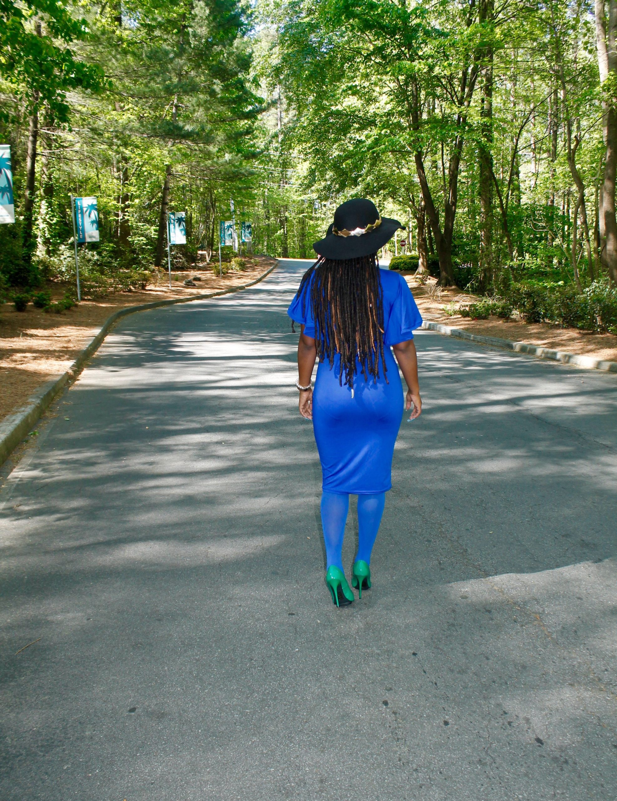 STYLE BOOK: CHURCH CHIC- BLUE DRESS