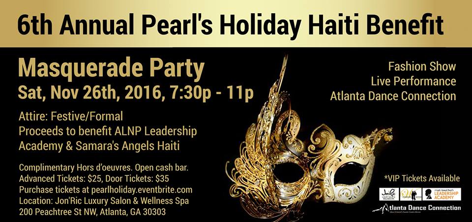 SOCIAL: PEARL MASQUERADE HOLIDAY HAITI BENEFIT