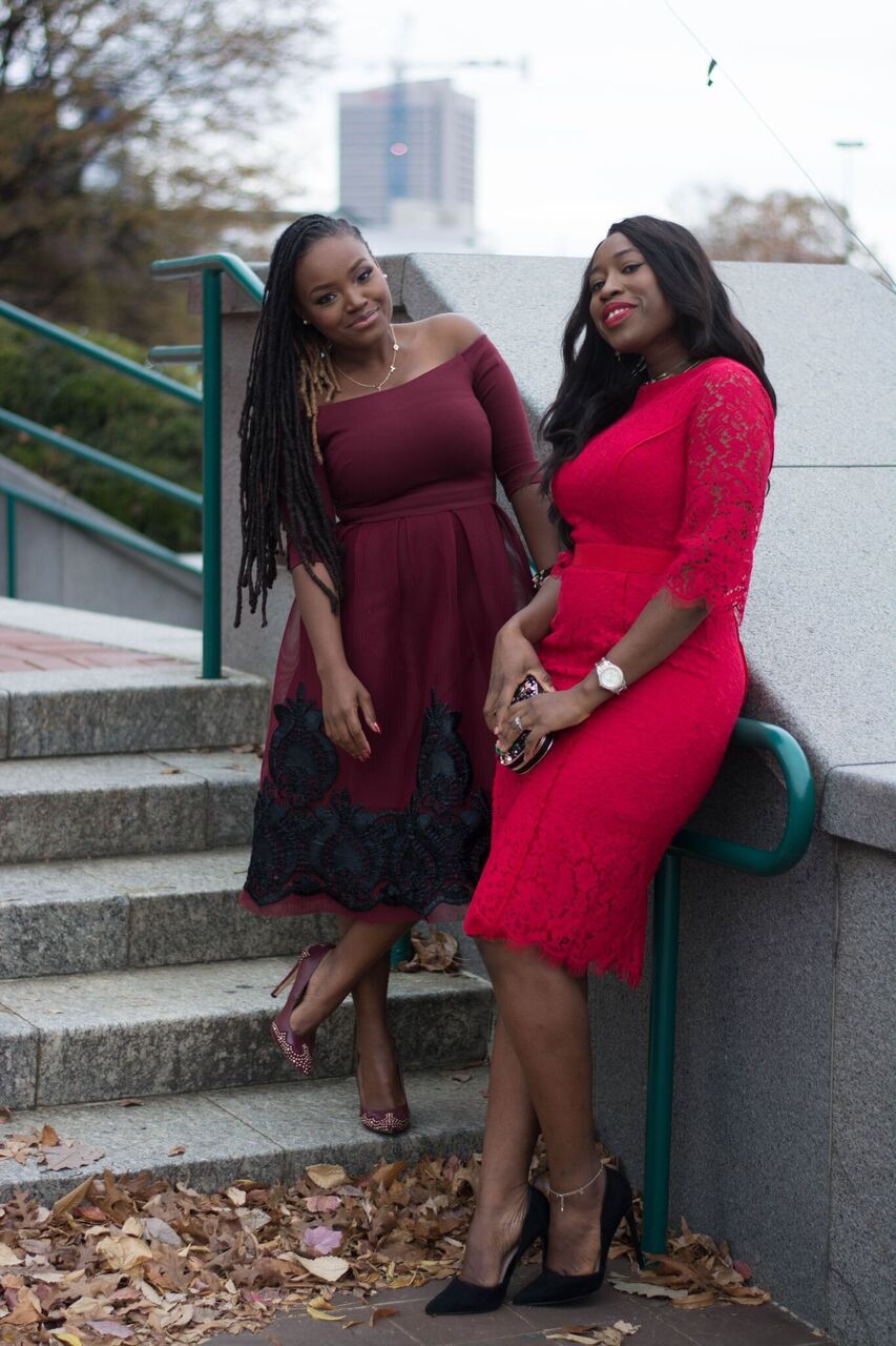 HOLIDAY INSPIRATION LOOKS- RED DRESSES WITH BLOGGER BABE YAWA