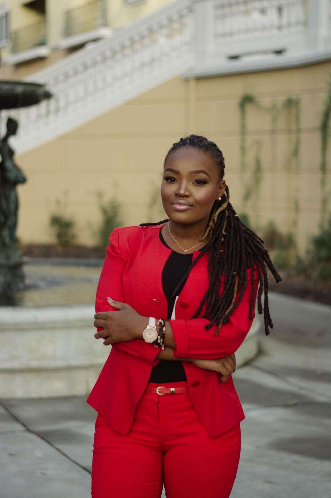 STYLE: SLAY DAY POWER RED SUIT