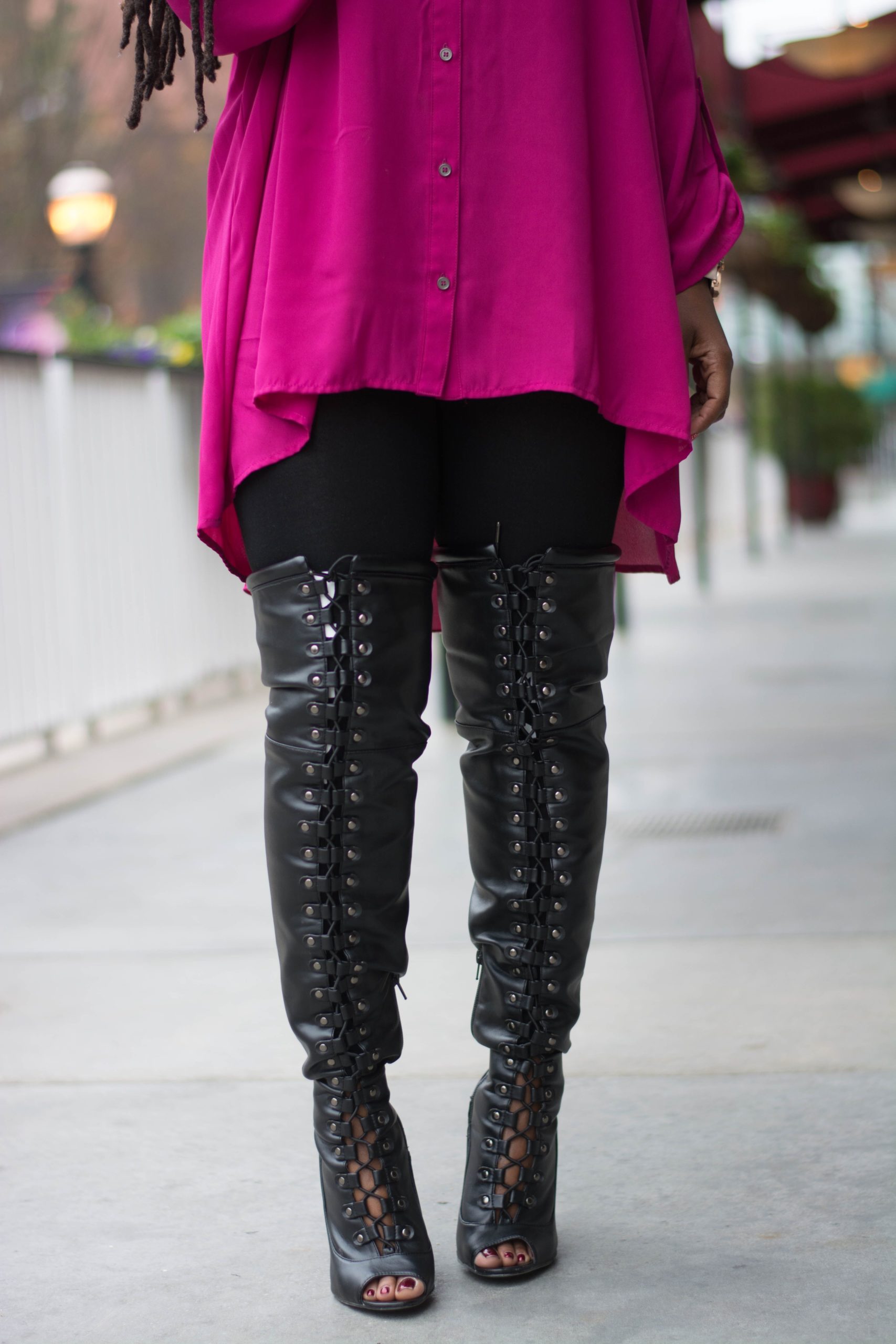 STYLE: PINK FLOWY TARGET OVERSIZED BLOUSE