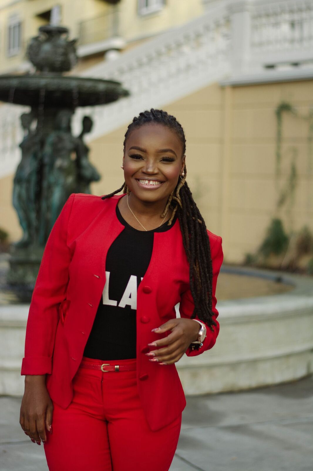 STYLE: SLAY DAY POWER RED SUIT
