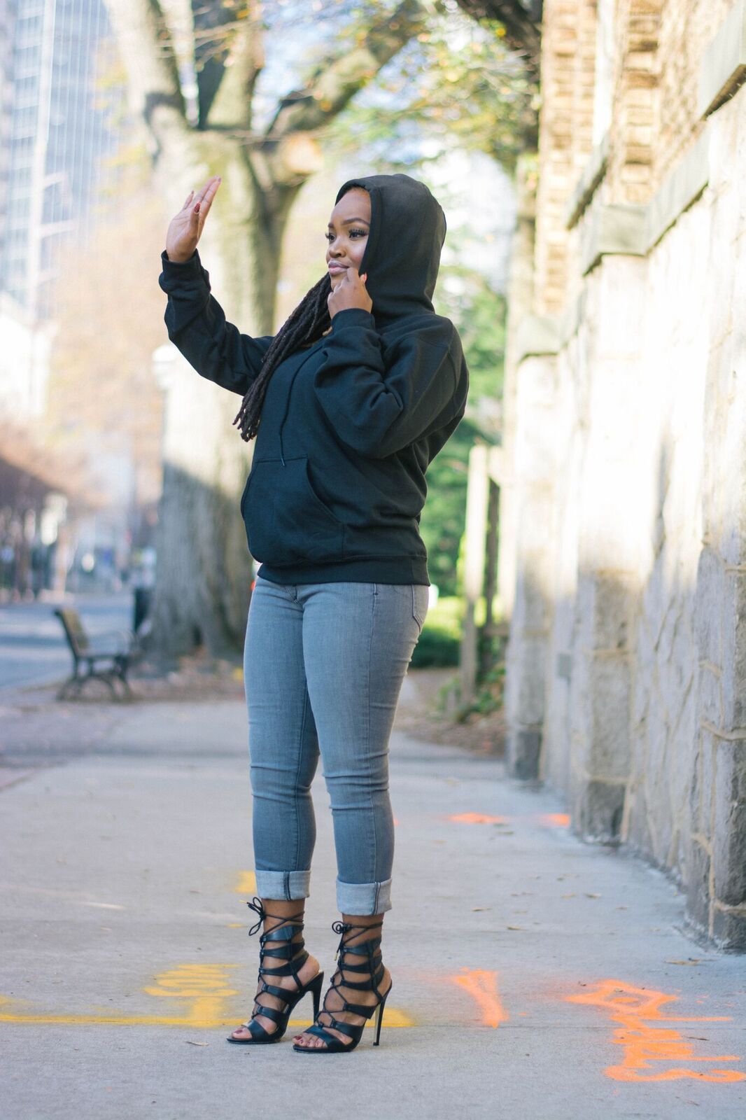 STYLE: CASUAL FRIDAY SWEATSHIRT X SPANX DENIM