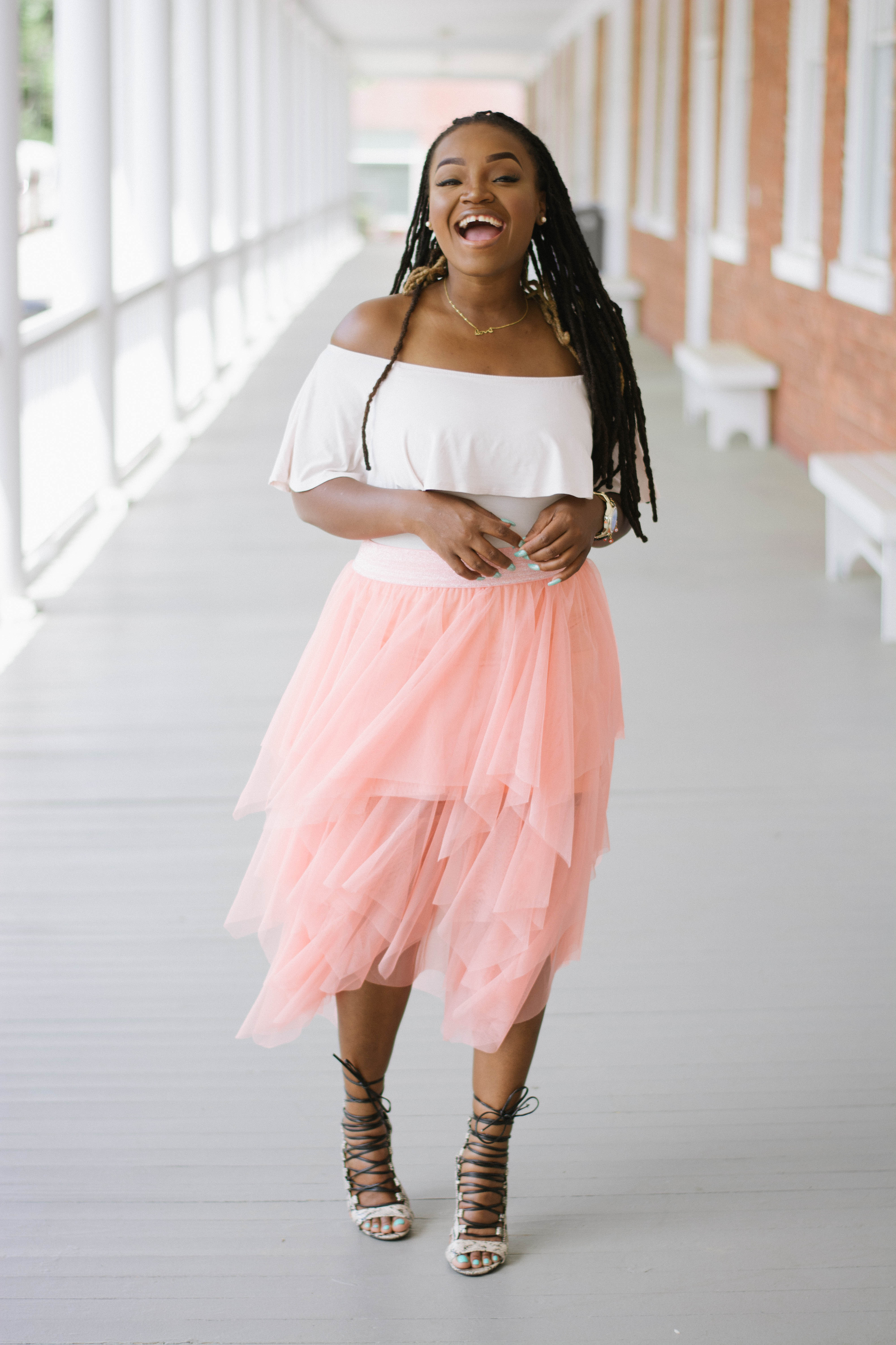 STYLE: SPRING FASHUN TAKEOVER PEACH TUTU SKIRT