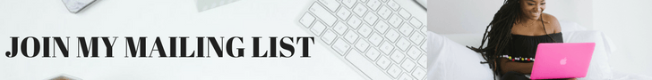 JOIN MY MAILING LIST