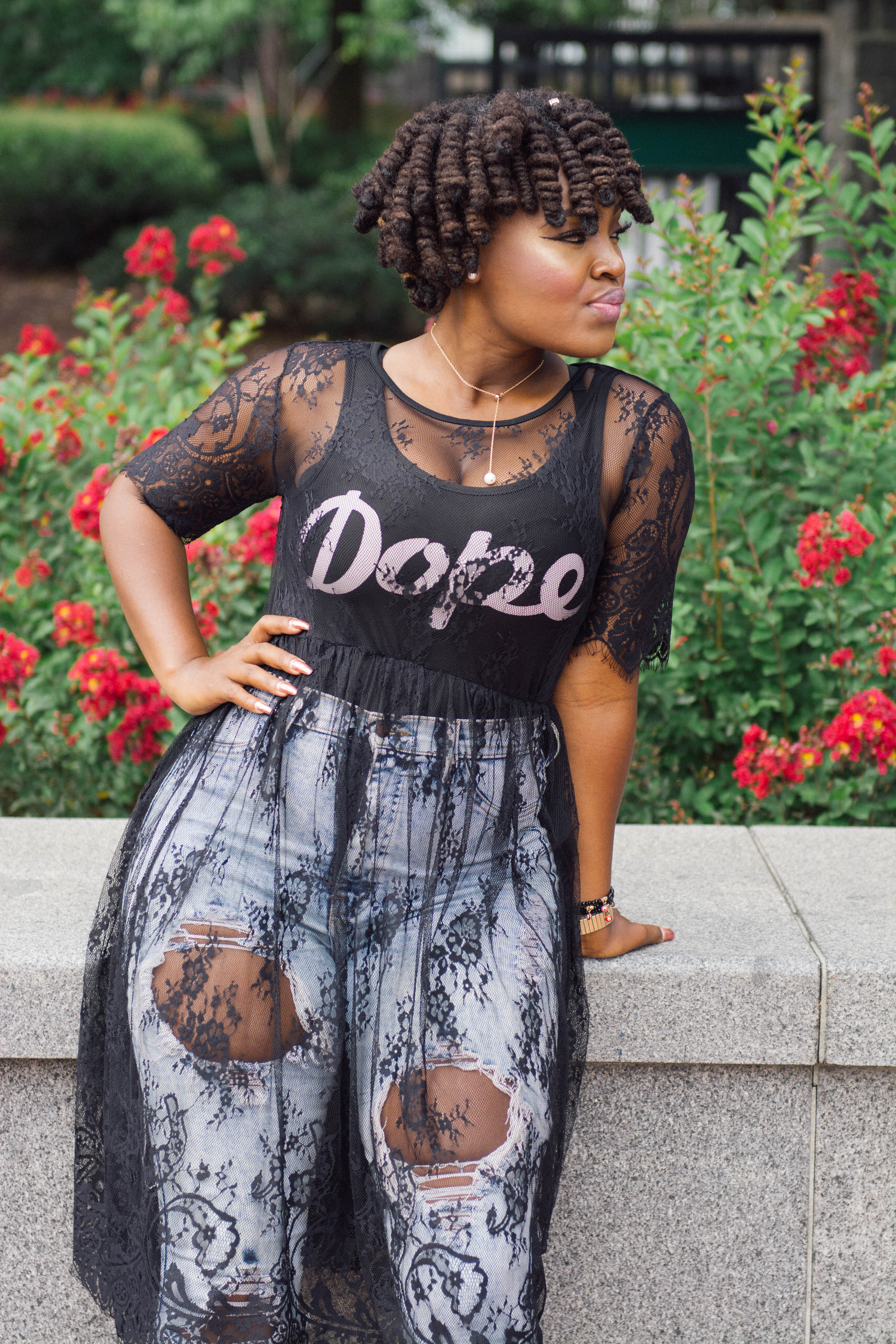 SUMMER STYLE DOPE SWIMSUIT X LACE COVER UP