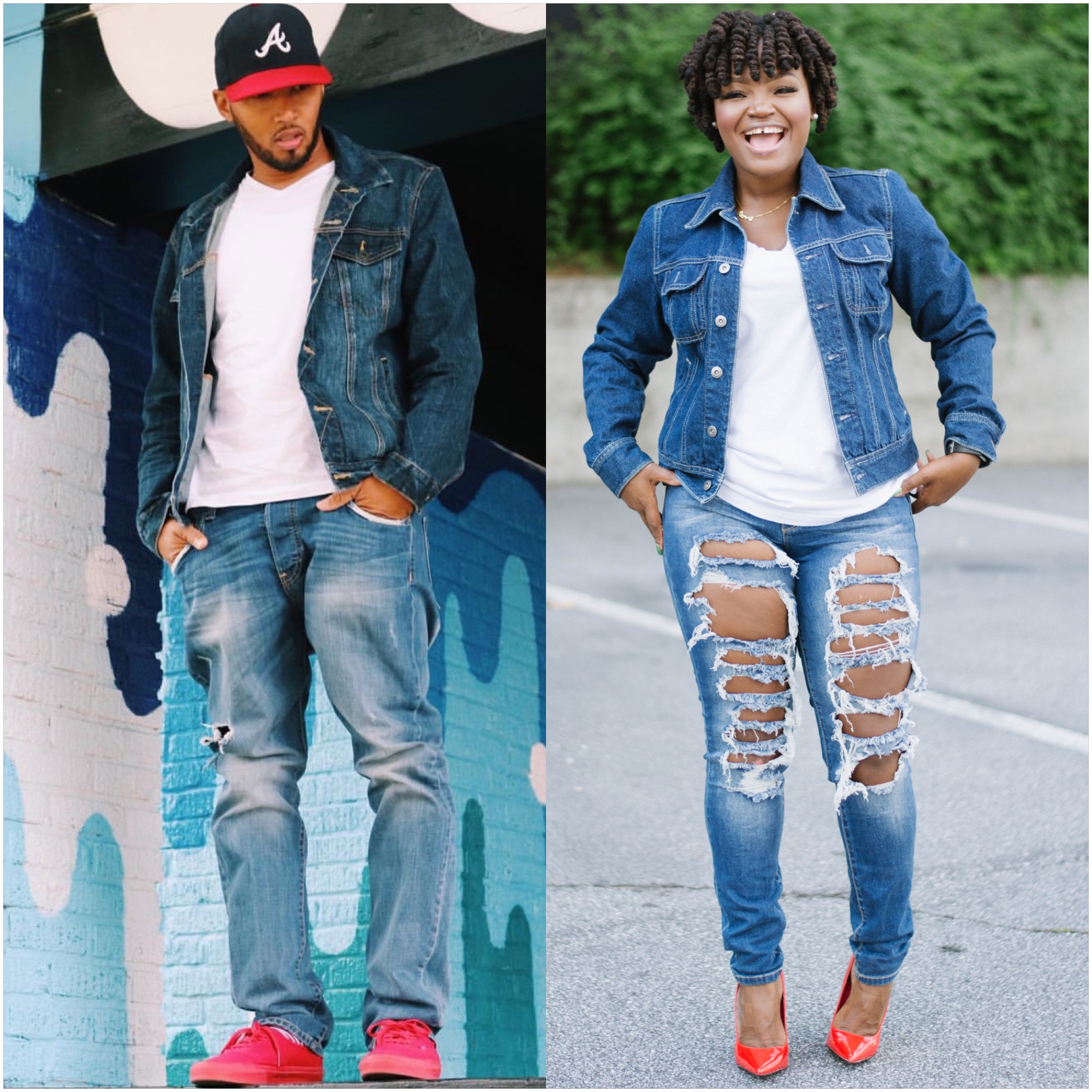 WHO WORE IT BEST: DENIM JACKET OVER WHITE TEE