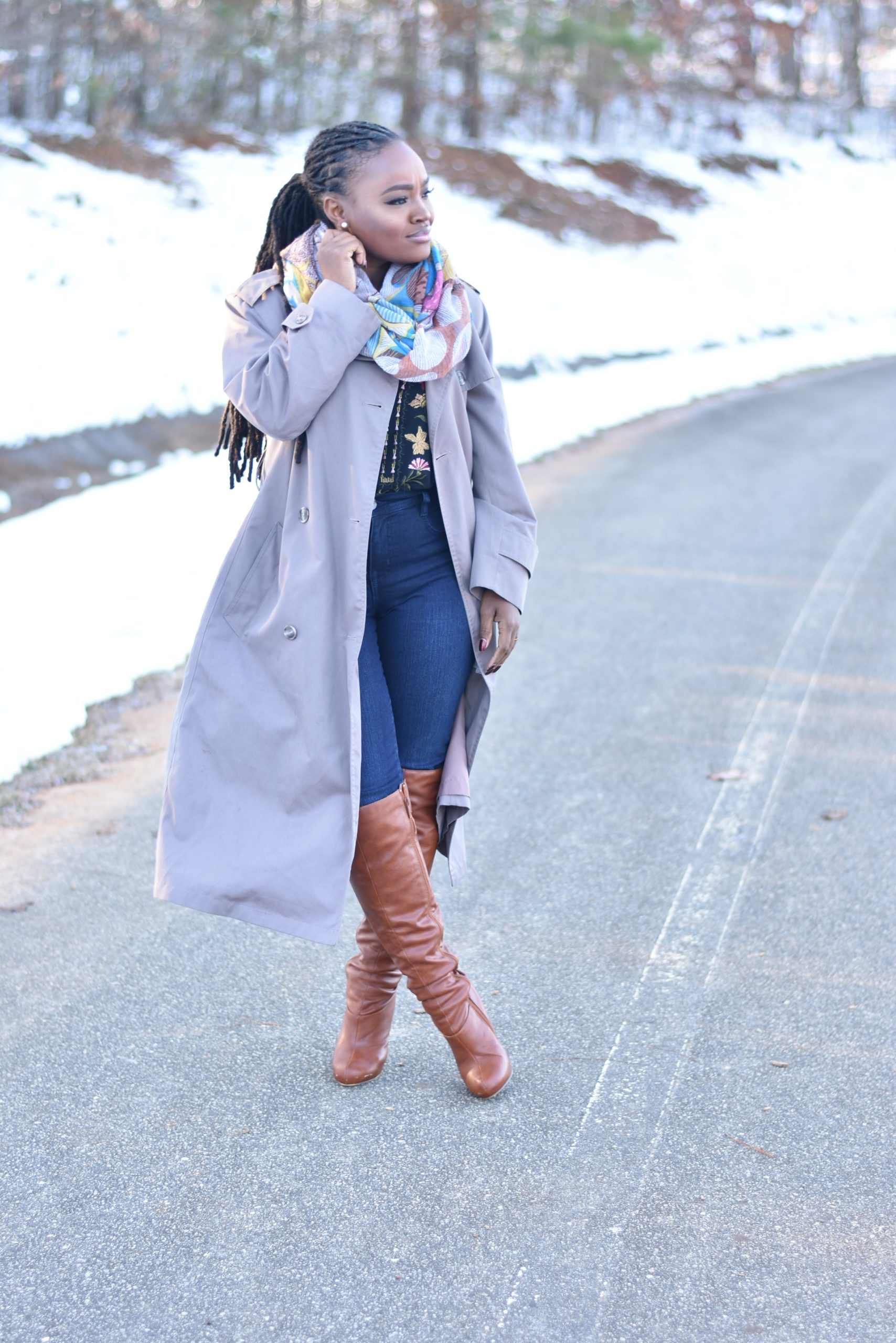 FALL STYLE: FLORAL AND DENIM WITH MACY’S
