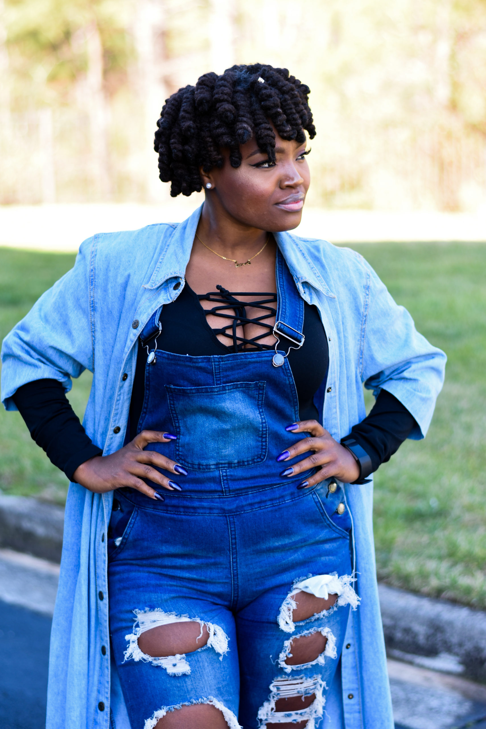 MORE REPEATS AND THE 4TH WAY TO WEAR DENIM OVERALLS IS PAIRED WITH LITERALLY THE BEST THING IN THE ENTIRE WARDROBE, MY DENIM DUSTER, CHECKOUT THE LOOK AND ENJOY...