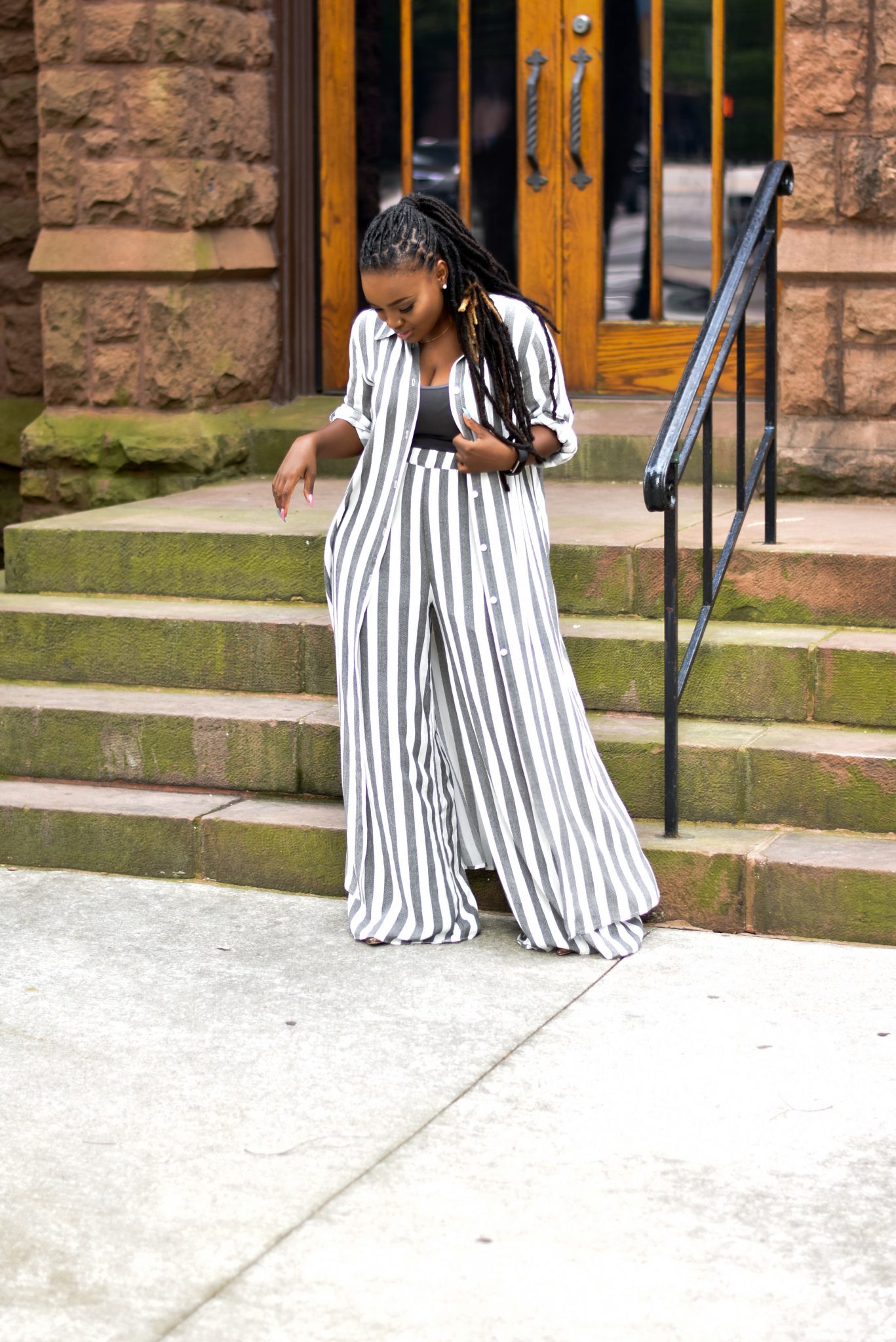 BOSS BABES PALAZZO PANTS DUSTER SET