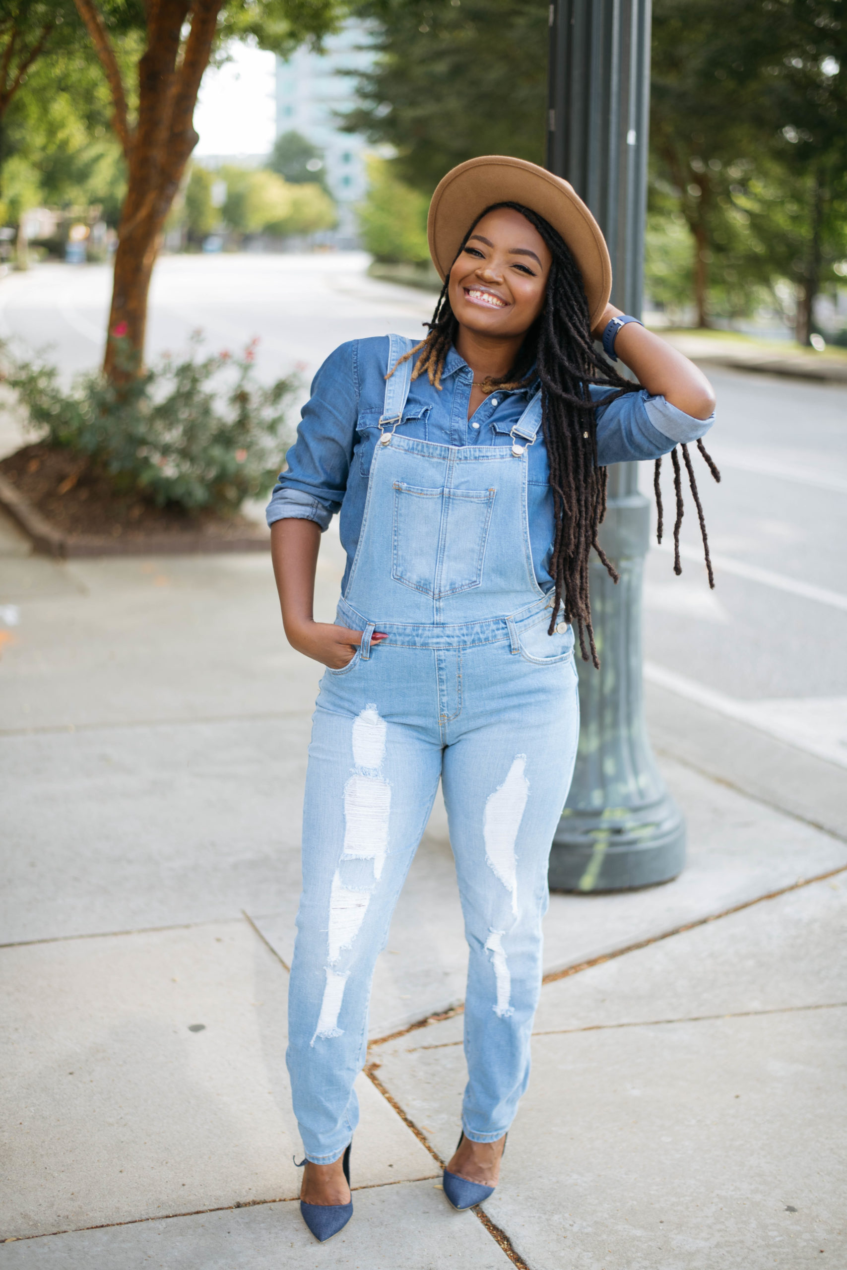 DENIM WEEK: DAY 5- FALL DENIM OVERALLS 