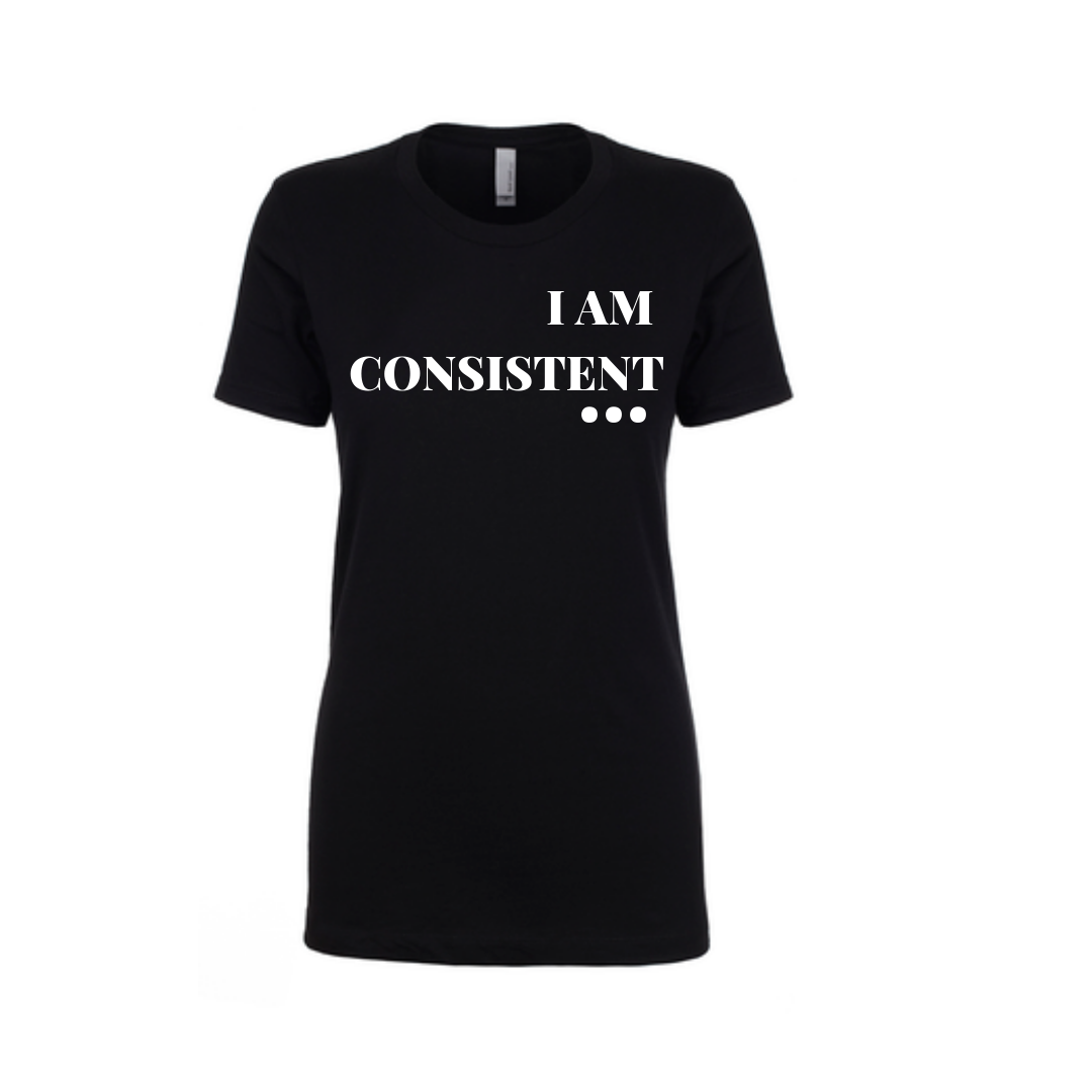 BLACK CONSISTENT GRAPHIC TEE