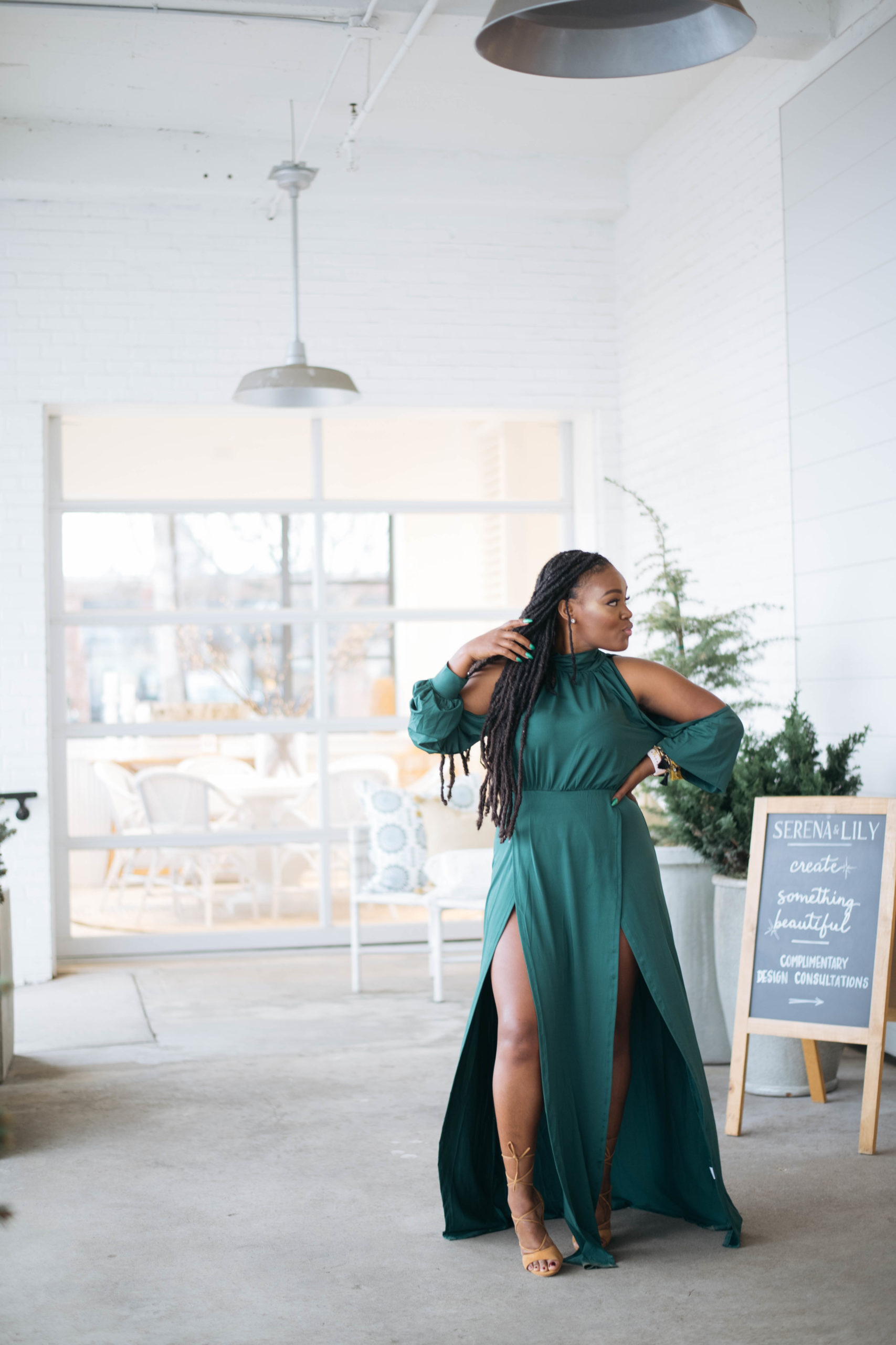 HELLO APRIL- DOUBLE SPLIT MAXI DRESS