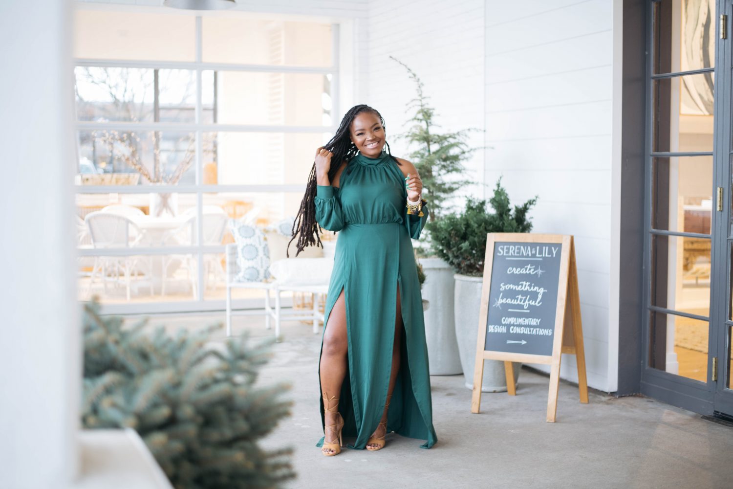 HELLO APRIL- DOUBLE SPLIT MAXI DRESS