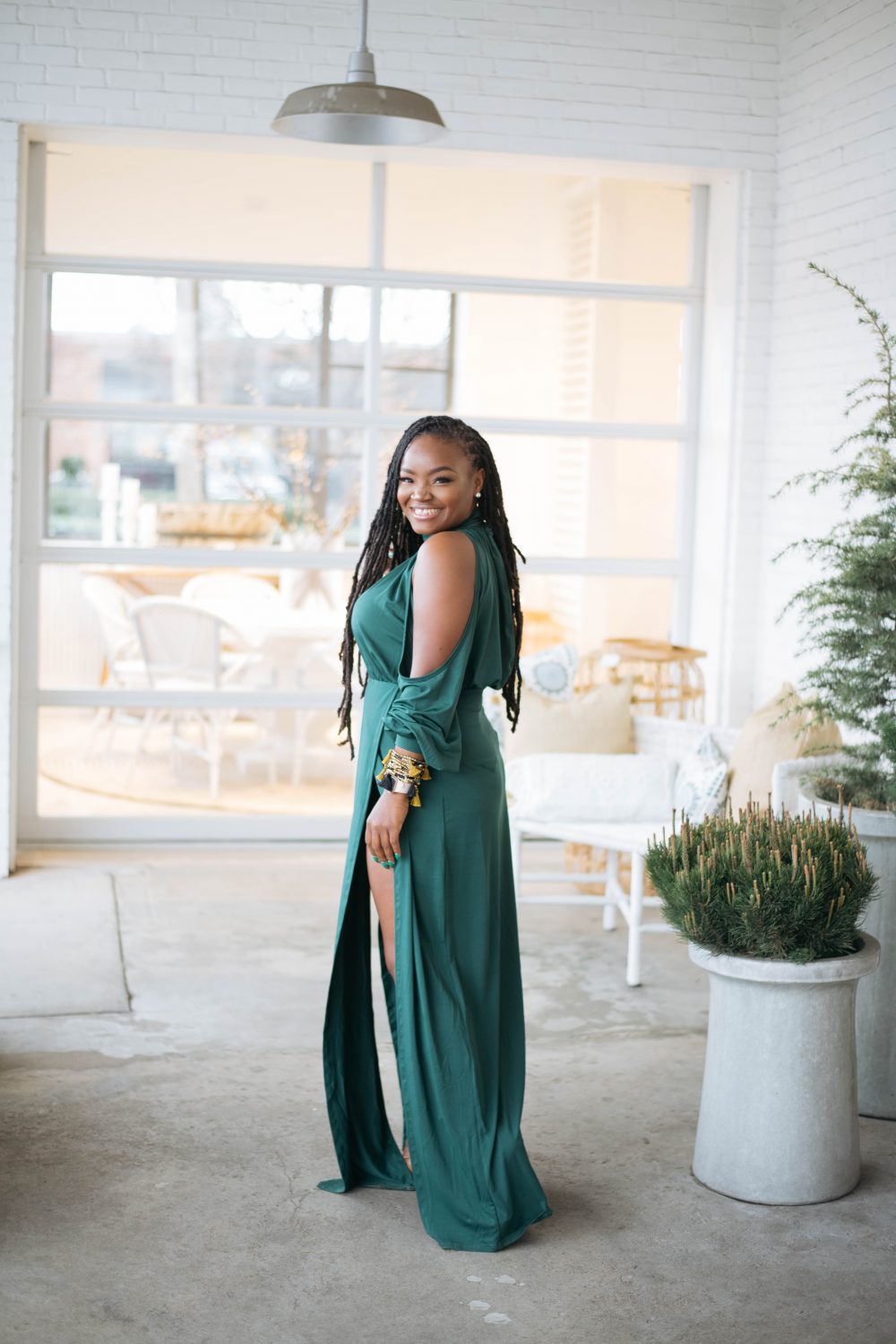 HELLO APRIL- DOUBLE SPLIT MAXI DRESS