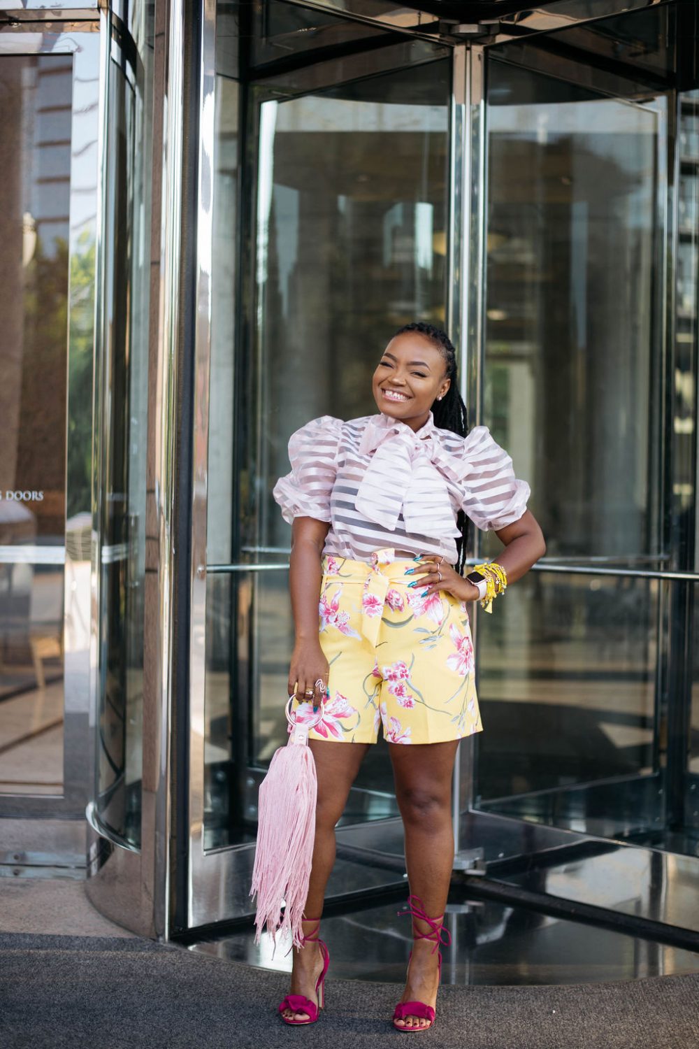 BIRTHDAY WEEK IS HERE- YELLOW SUMMER SHORTS
