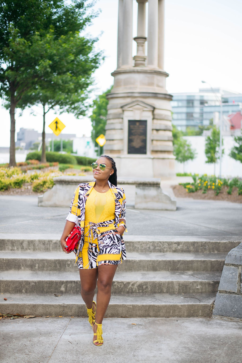 ESSENCE​ FEST YELLOW SHORTS SUIT