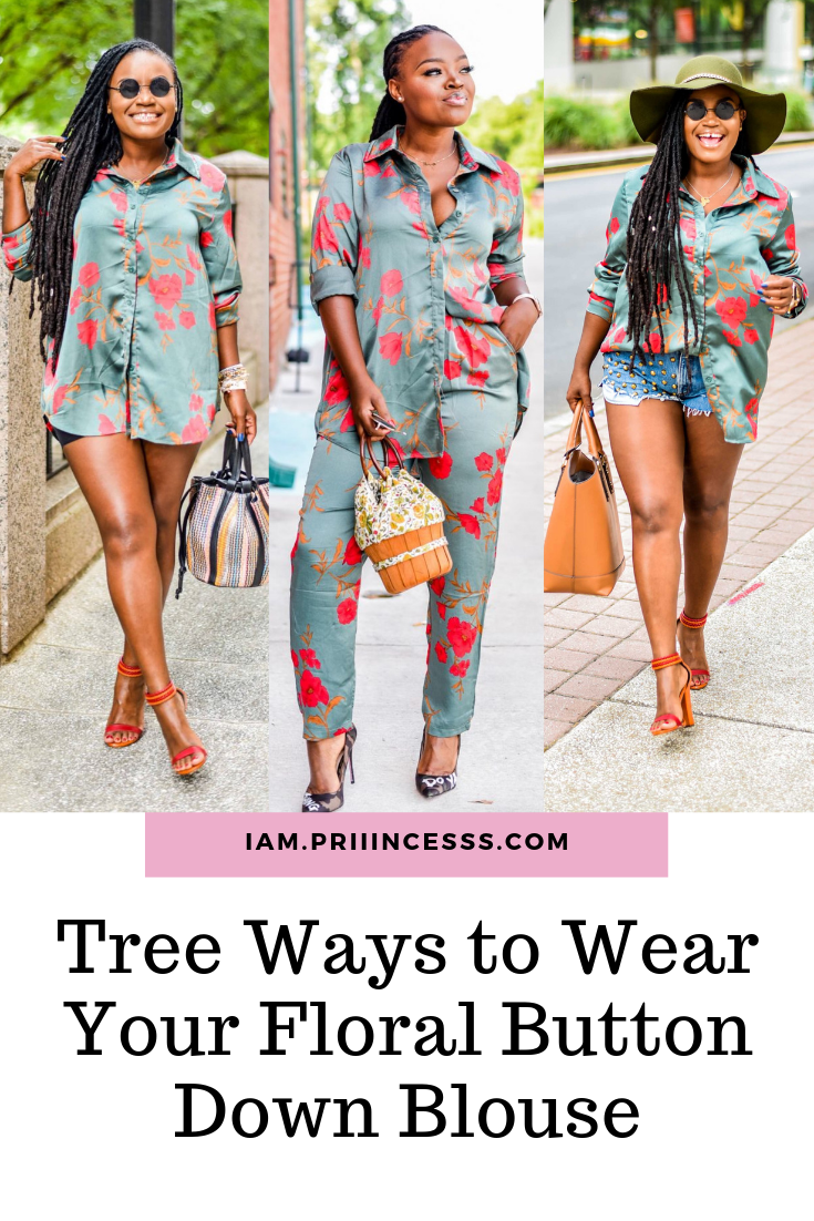 THREE WAYS TO WEAR YOUR BUTTON DOWN BLOUSE