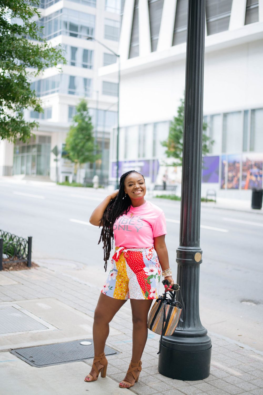 DOPE VIBES PINK NEON GRAPHIC TEE
