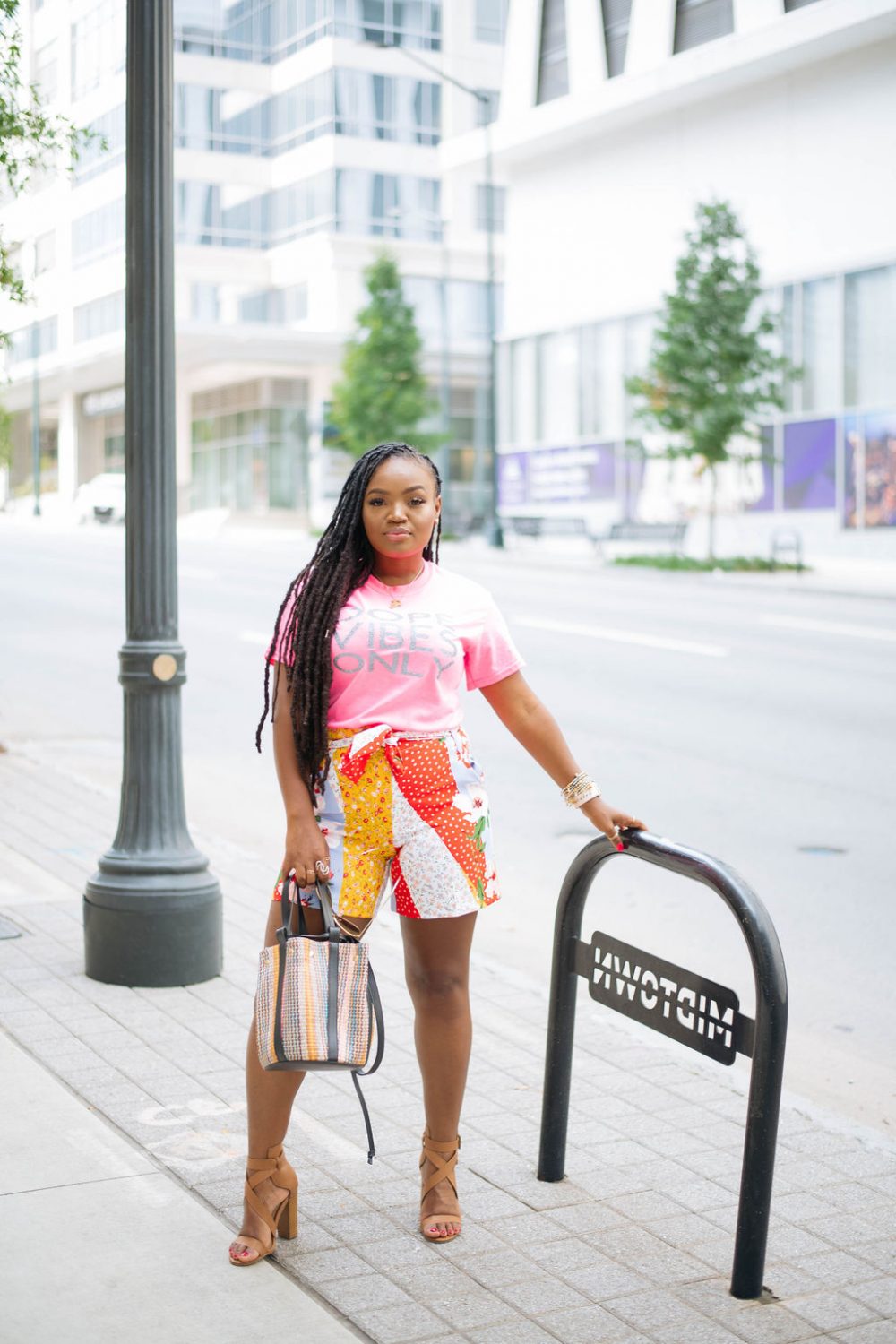 DOPE VIBES PINK NEON GRAPHIC TEE