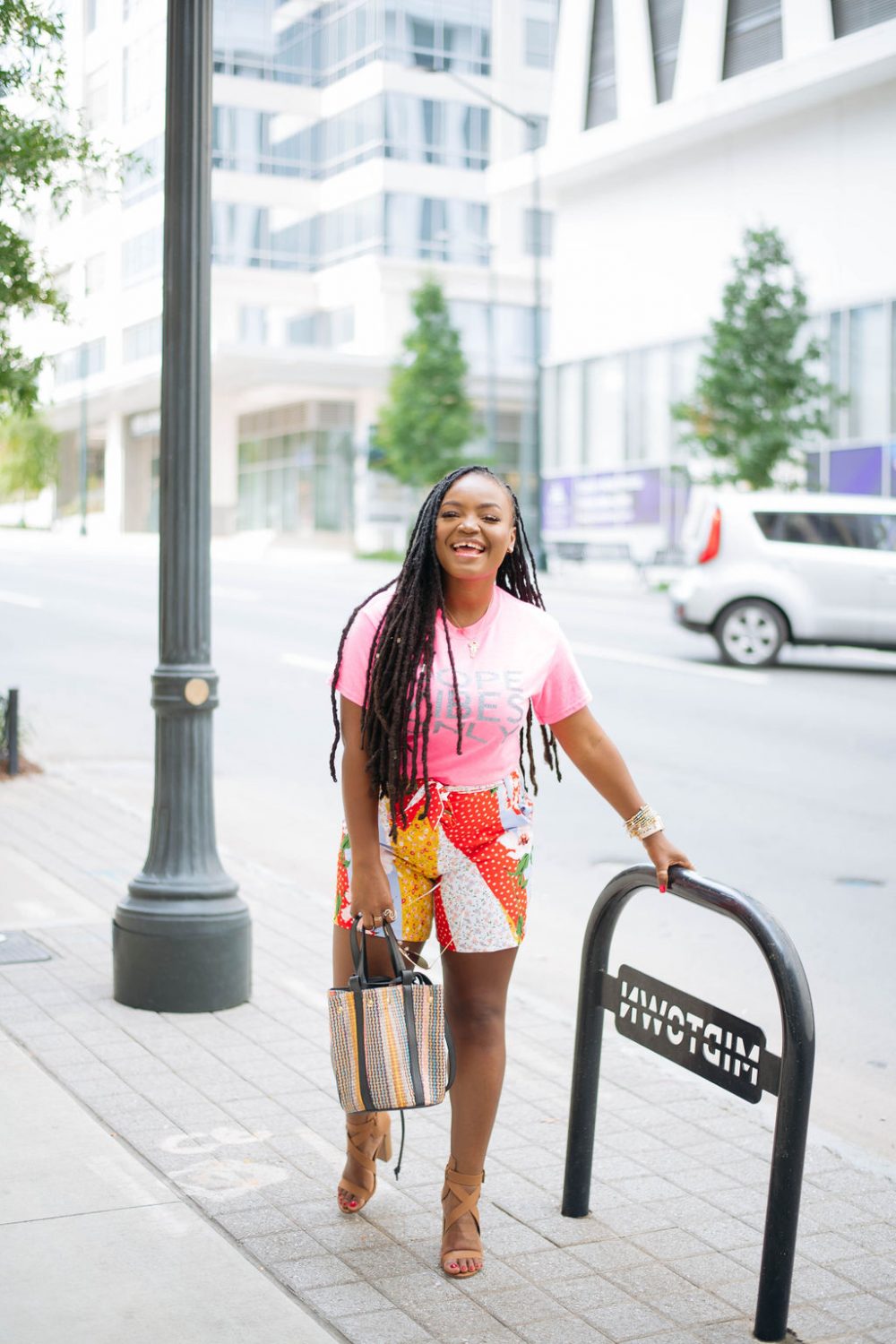 DOPE VIBES PINK NEON GRAPHIC TEE