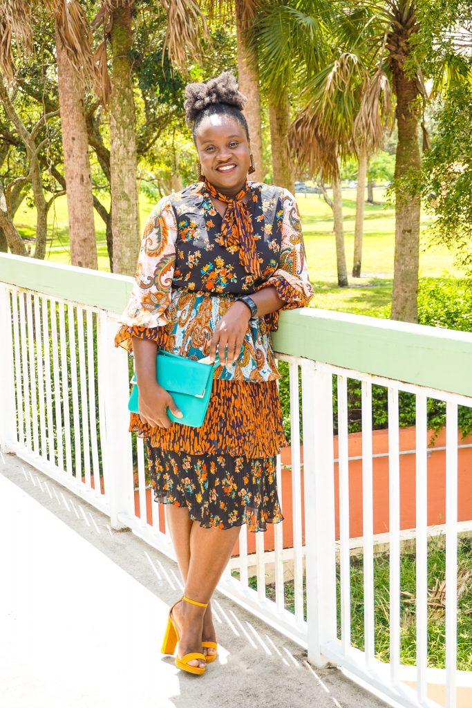 Mixed Print Dress