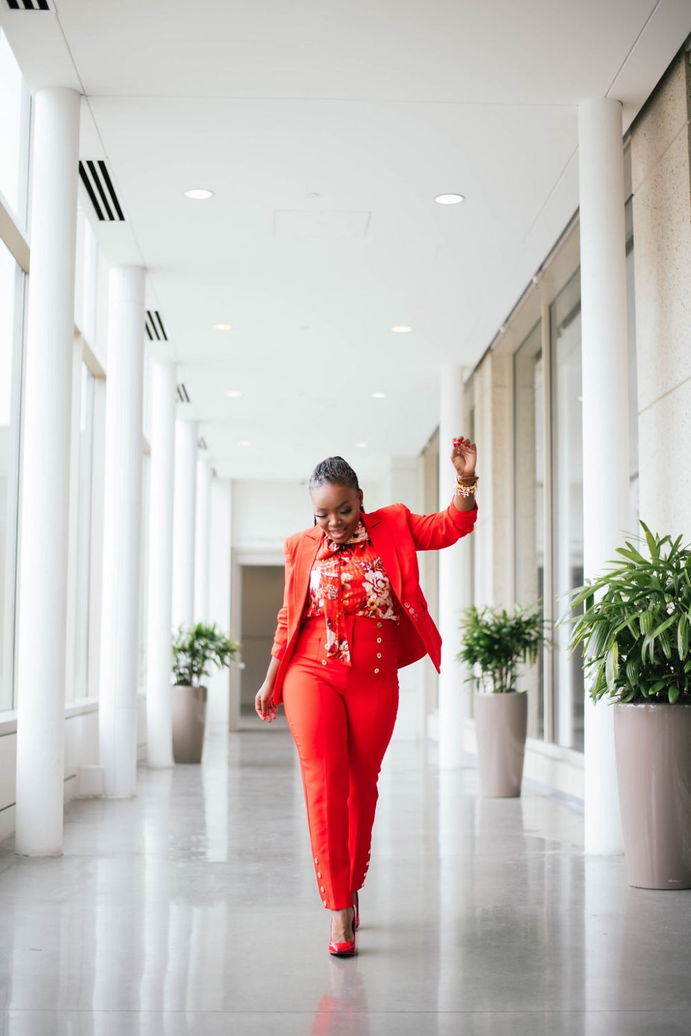 NEW YORK AND COMPANY FALL RED SUIT