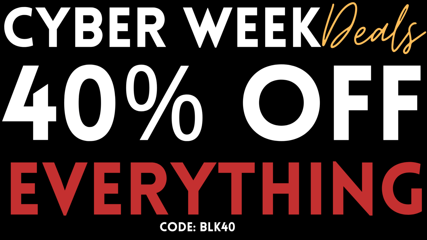 Black Friday sale