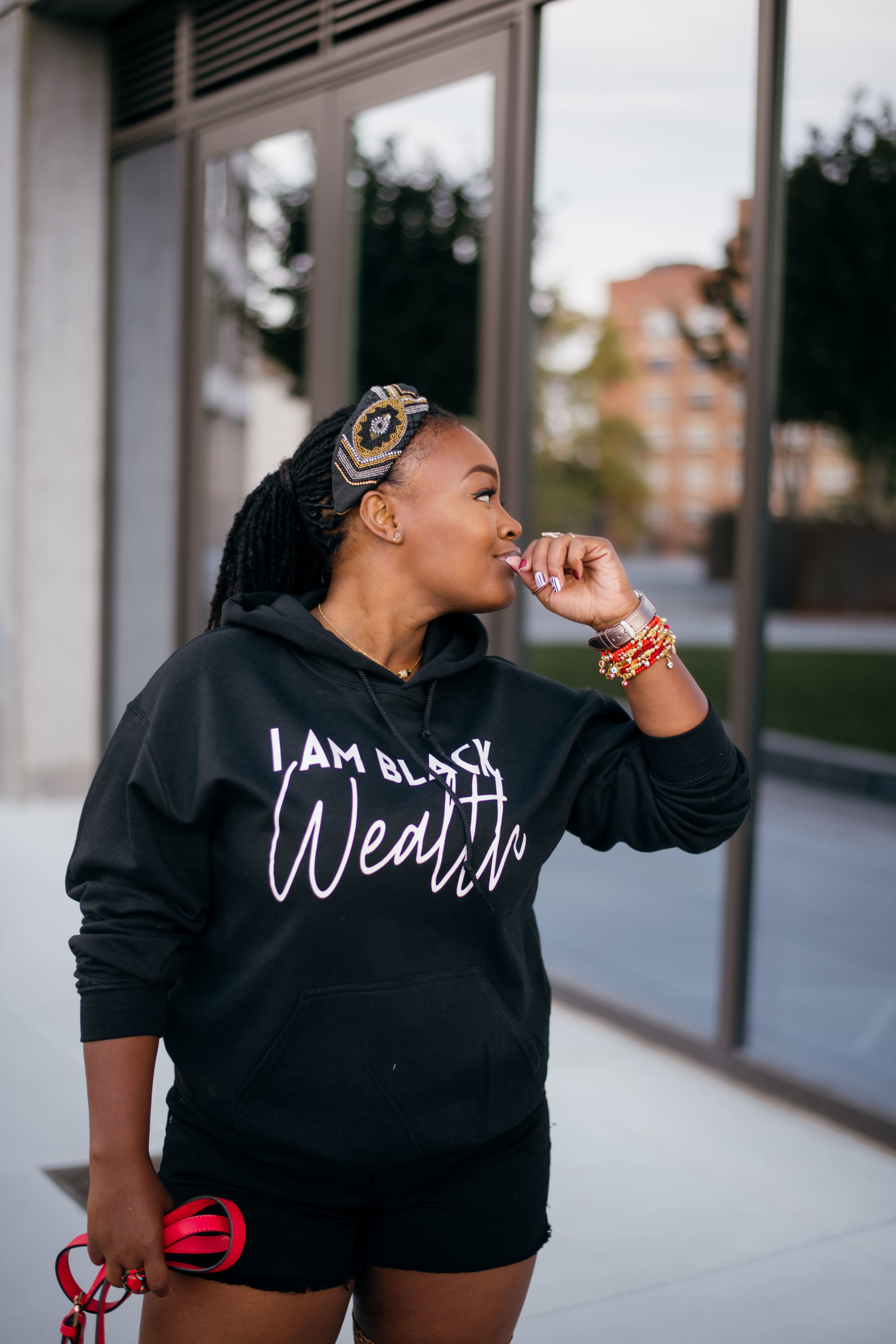 Black Wealth- Black Unisex Hoodie