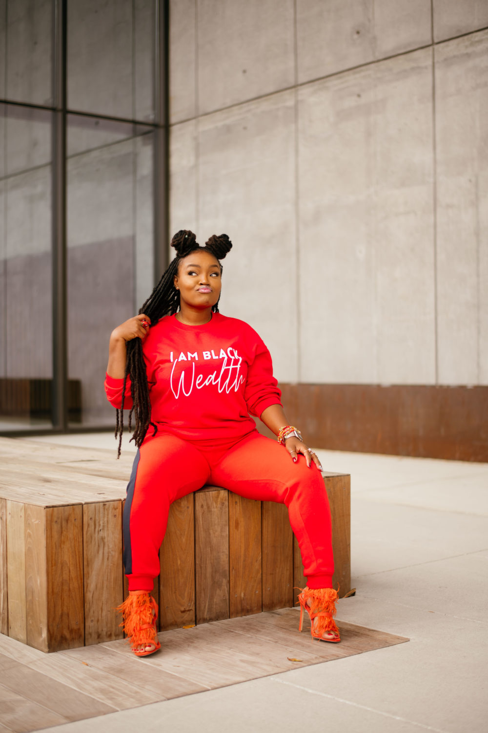 HOW TO DRESS UP YOUR SWEATPANTS FOR THE HOLIDAYS