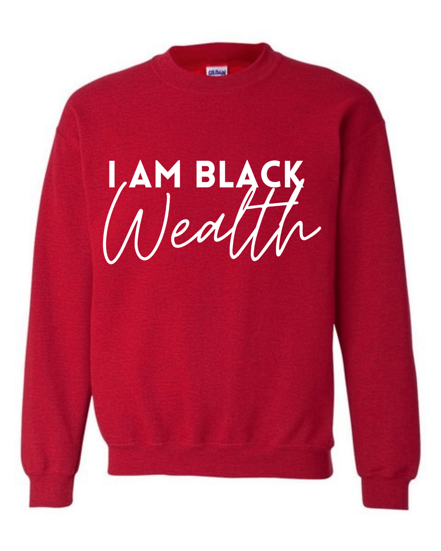 Black Wealth- Red Cozy Sweatshirt