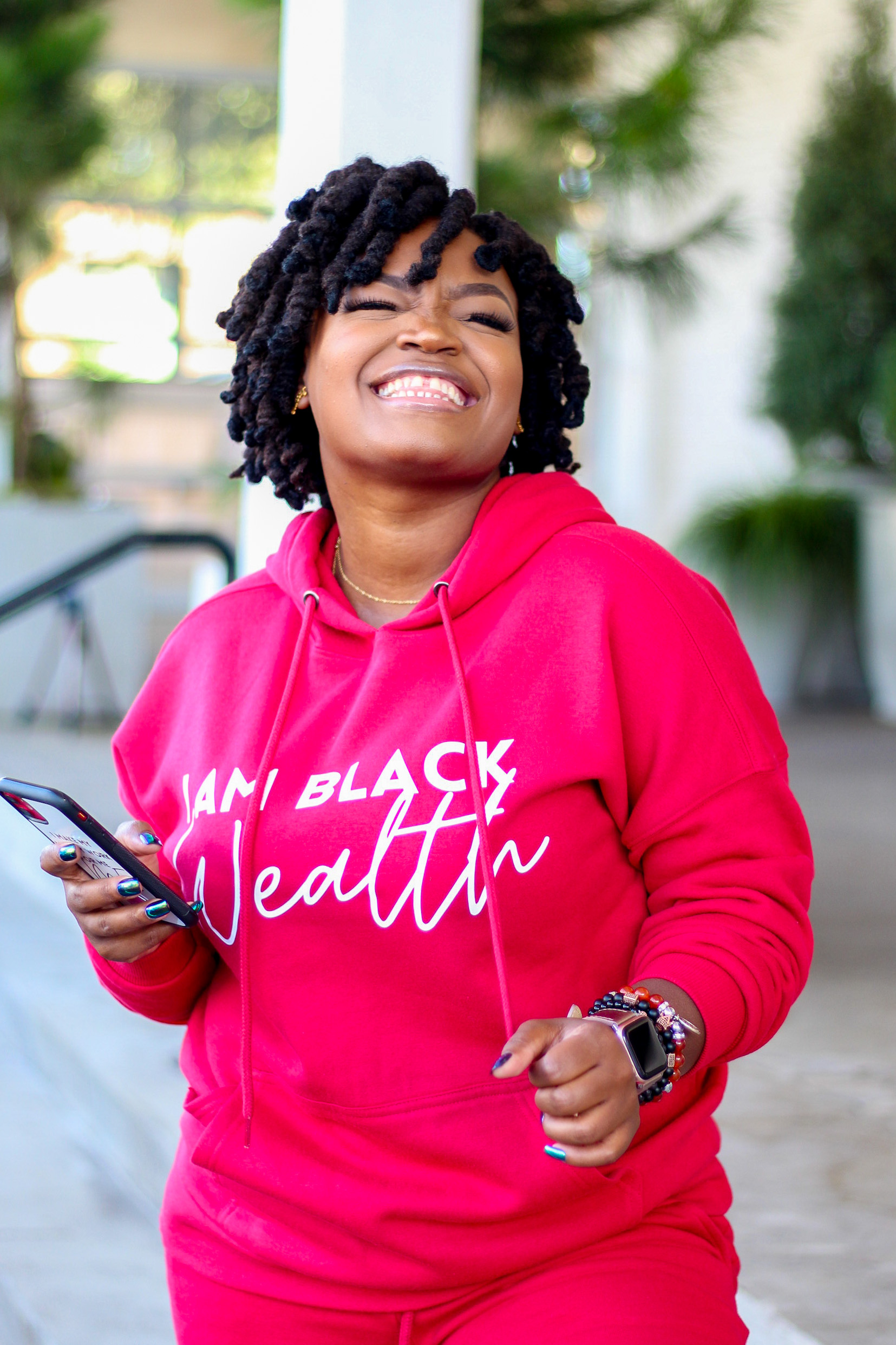 BLACK WEALTH HOODIE COMFY SWEATSUIT