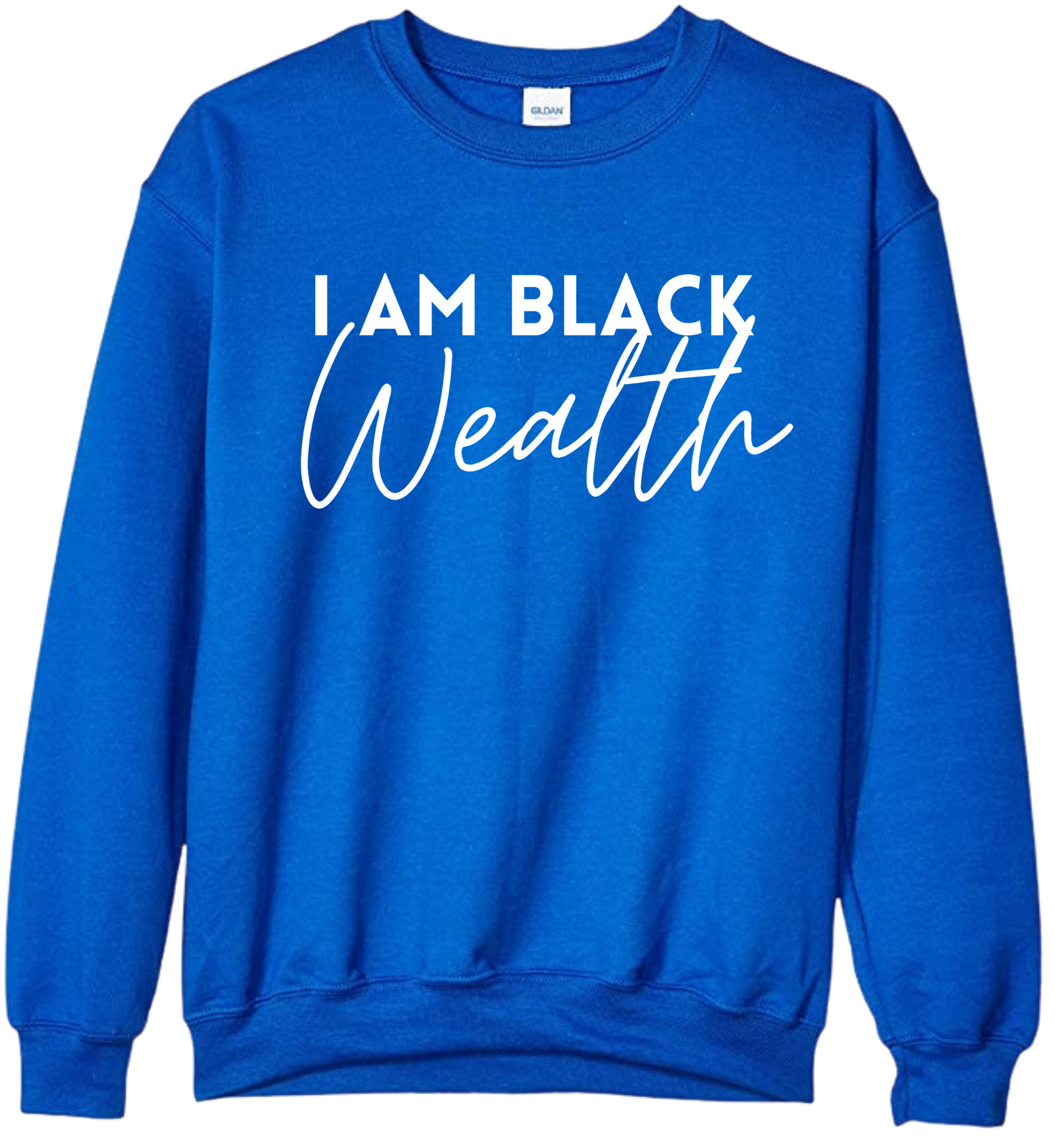 blue sweatshirt