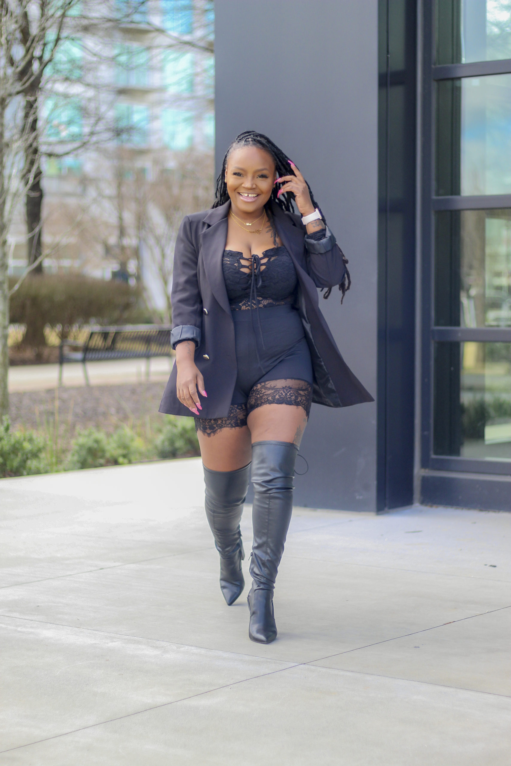 HEALTHY WEALTHY AND LOVED- WINTER BLACK OUTFIT