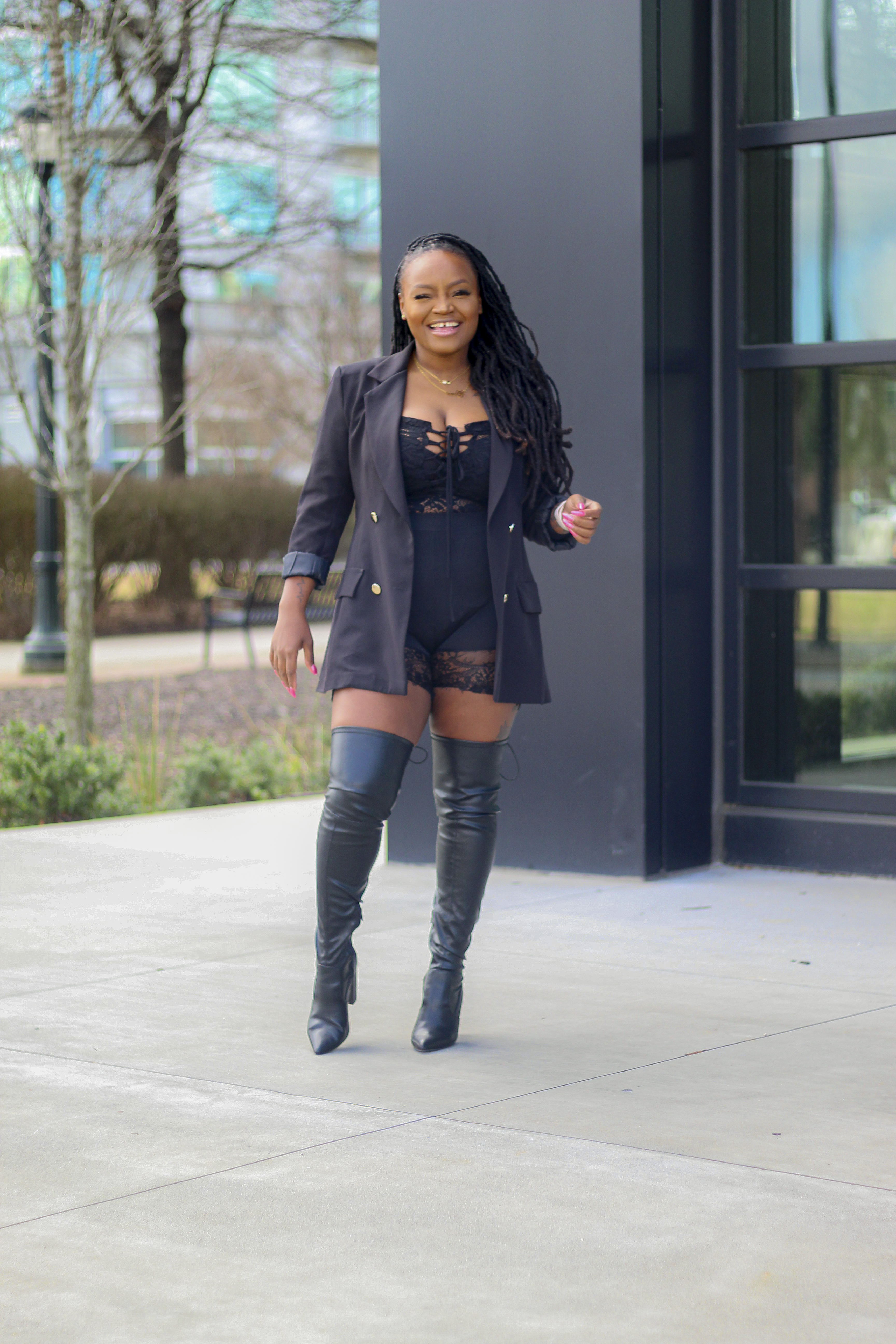 HEALTHY WEALTHY AND LOVED- WINTER BLACK OUTFIT
