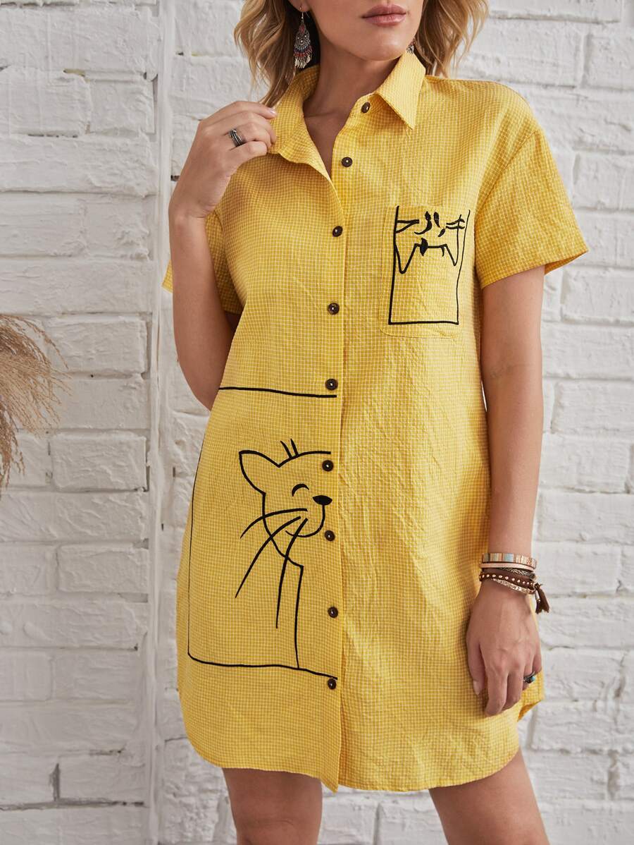 YELLOW DRESS SHIRT