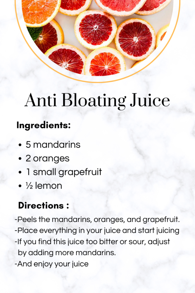 juice recipes for bloating