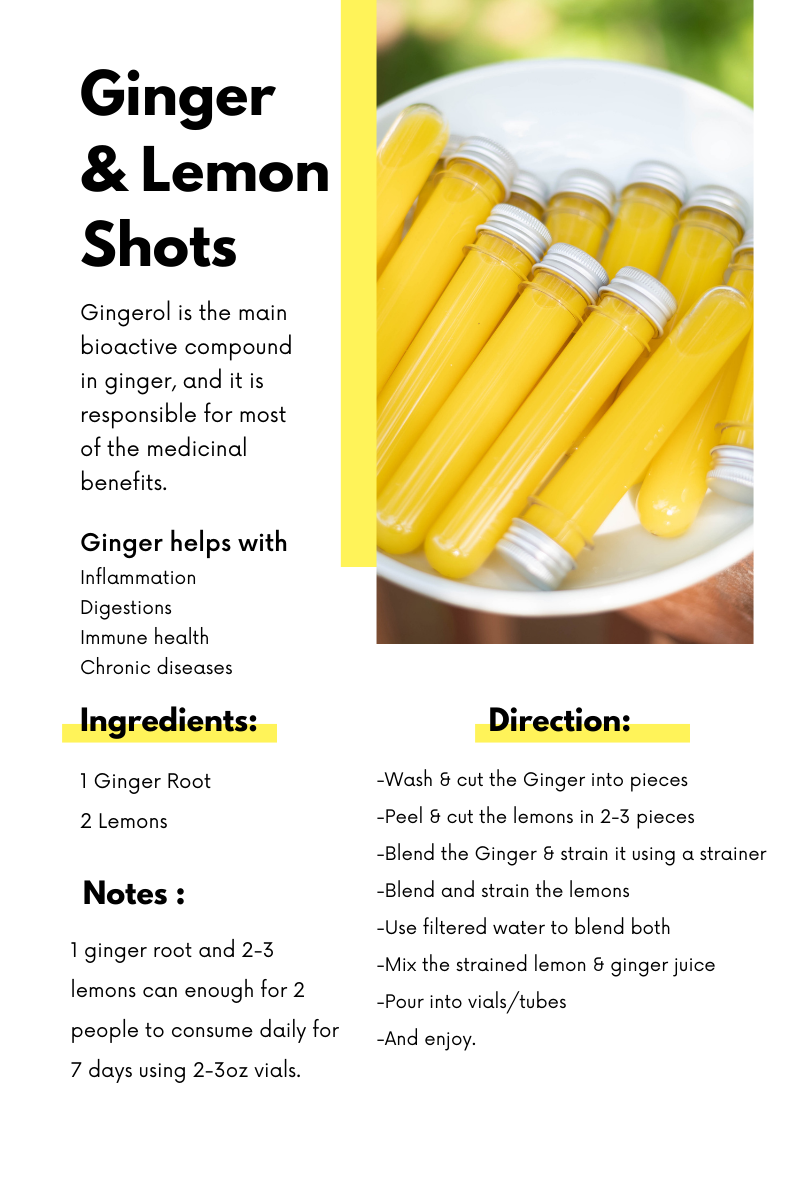 how to make ginger shots