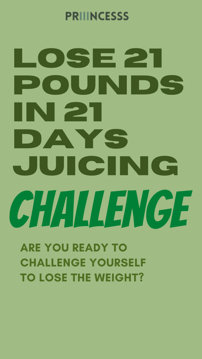 Lose 21 Pounds in 21 Days Juicing Challenge