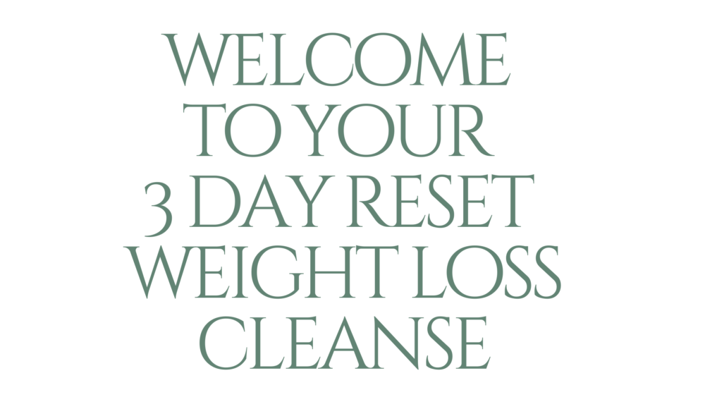 3 day juice cleanse