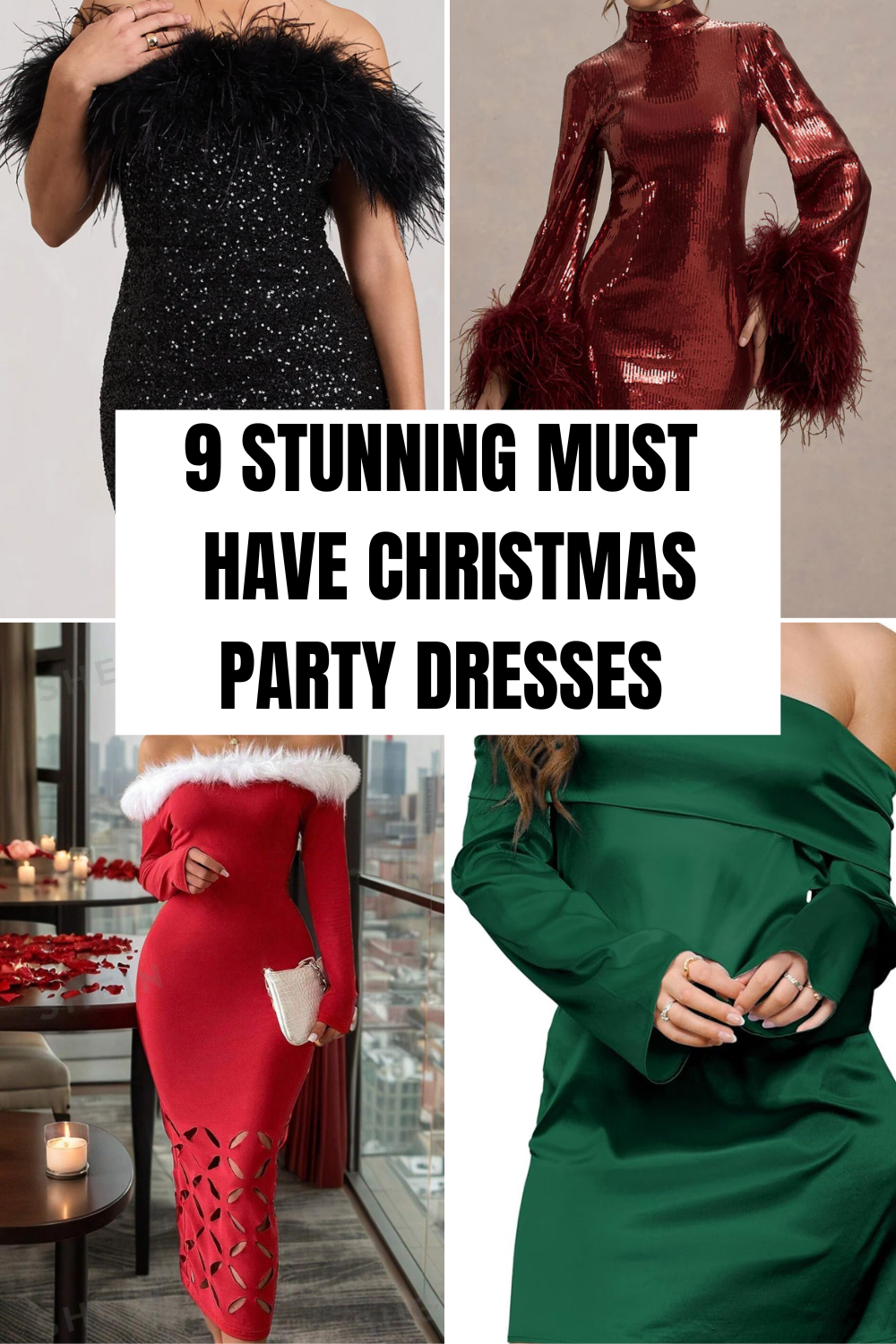 What to Wear: 9 Stunning Must Have Christmas Party Dresses