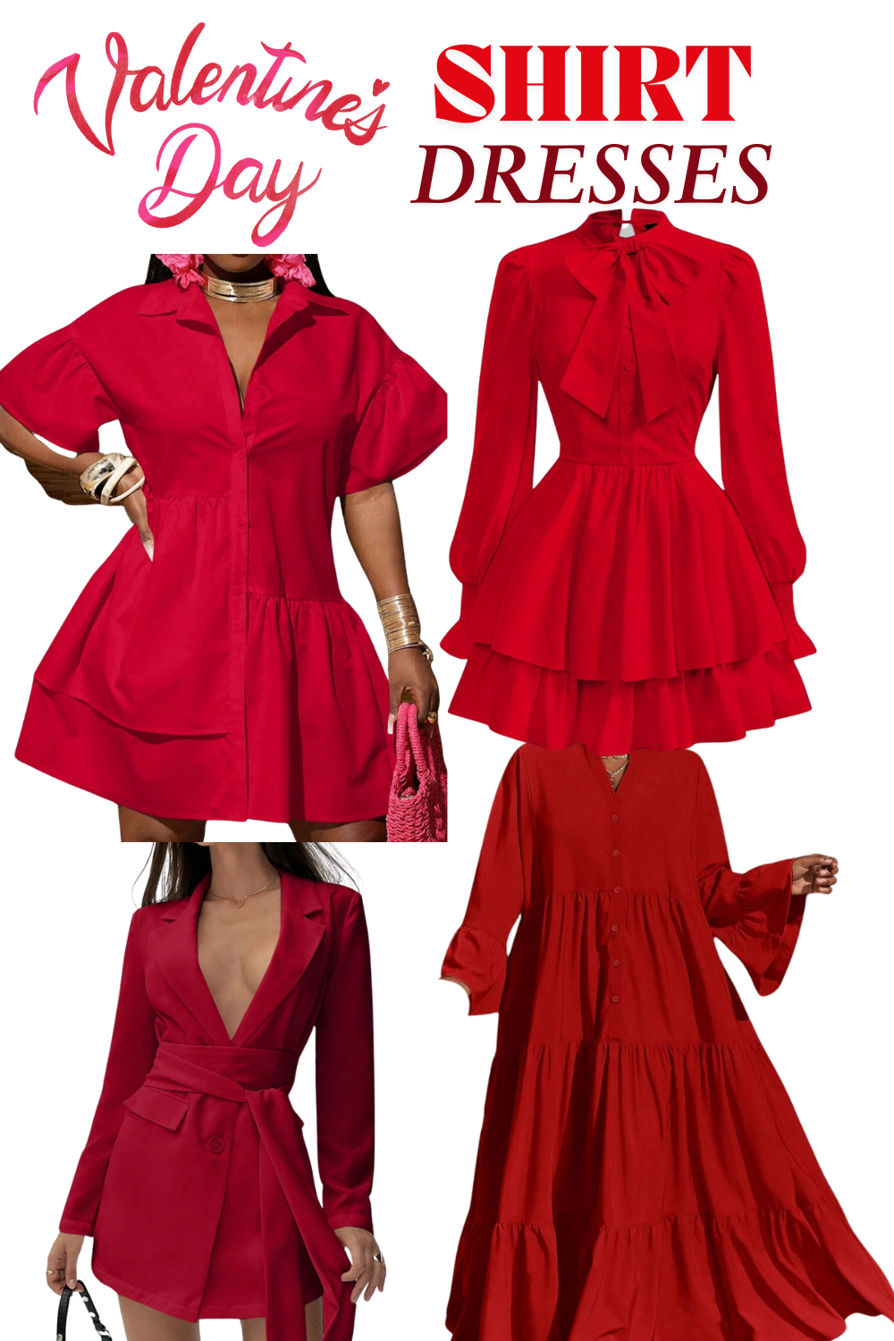 15+ Red Valentine's Day Dresses From Shein Under $50