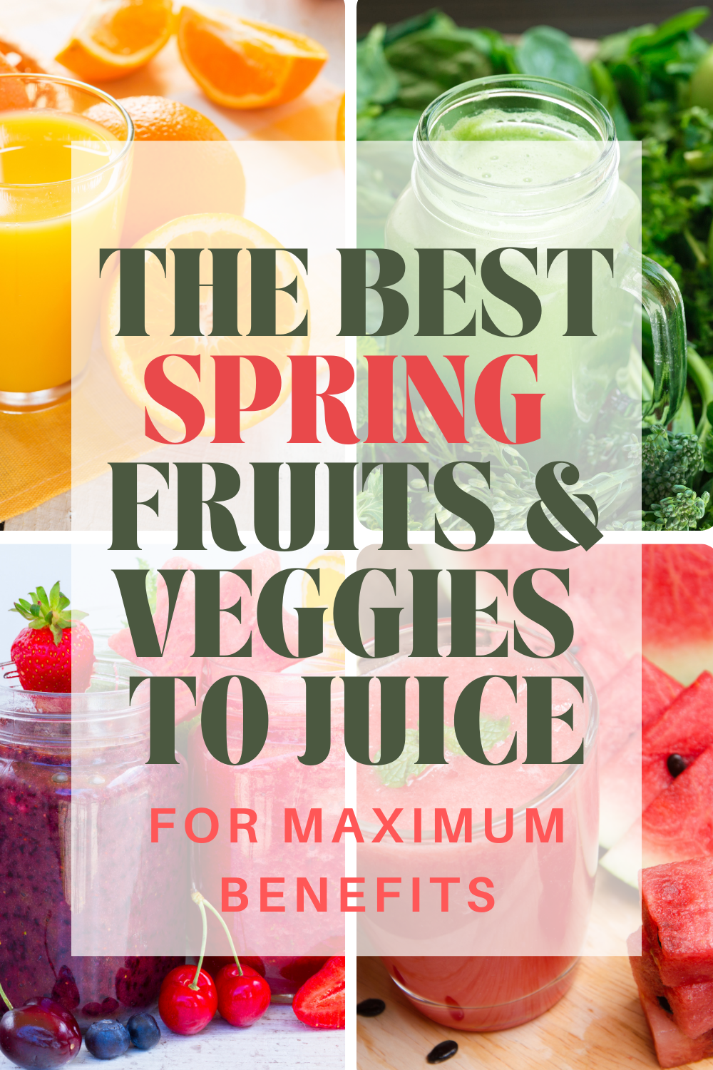 Best Spring juicing recipes