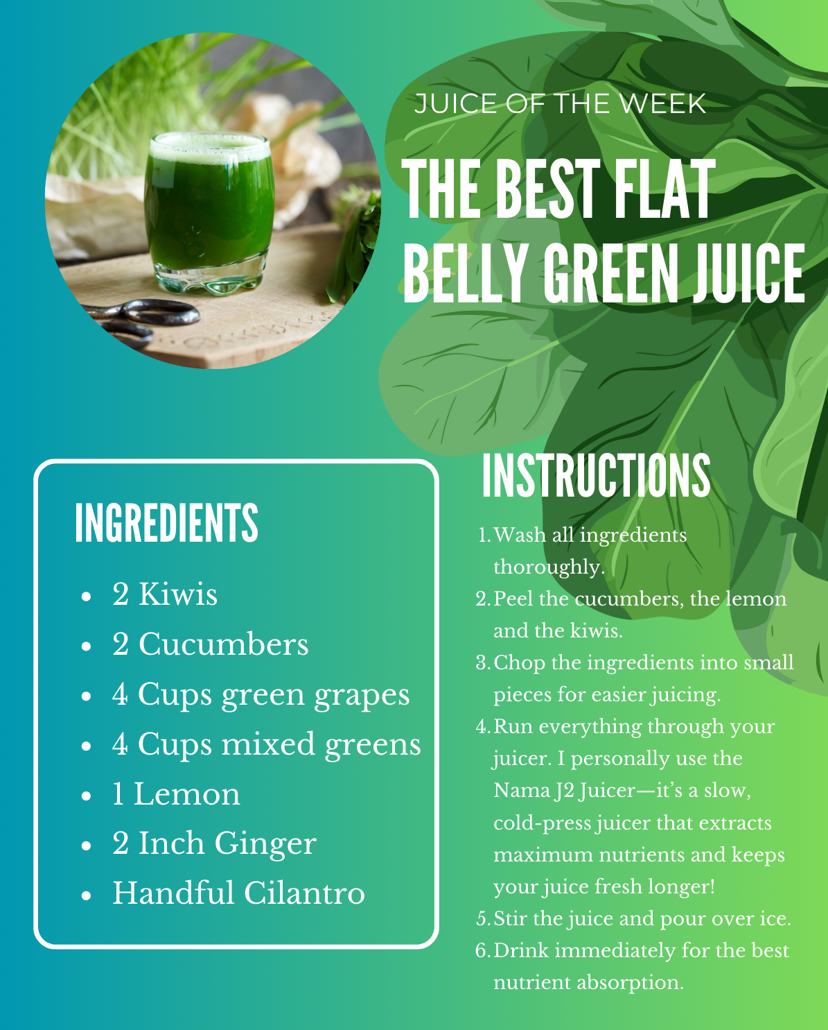 Flat Belly Green Juice Recipe