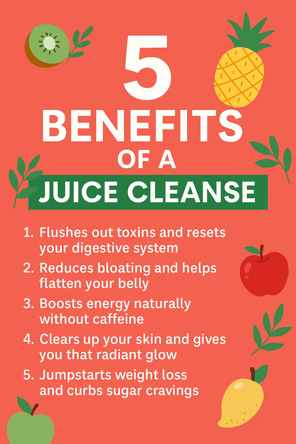 Best 48-Hour Juice Cleanse For Bloating and Weight Loss