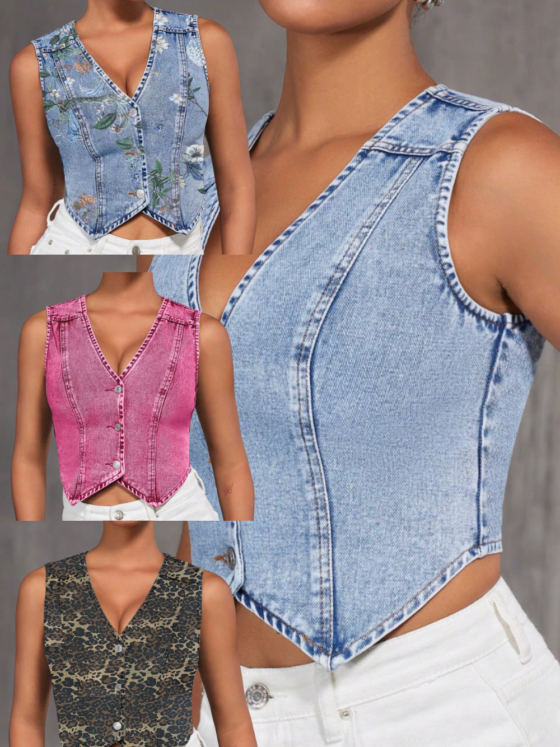 The Must Have Denim Vest That Goes With Everything