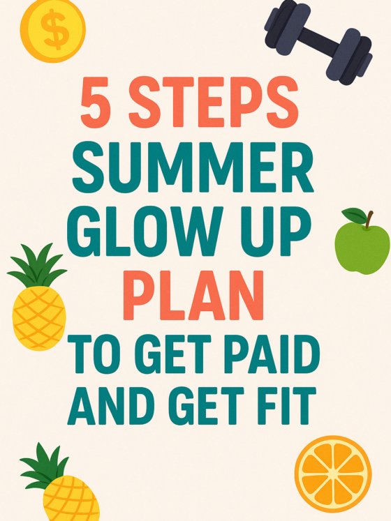5 Steps Summer Glow Up Plan:  To Get Paid and Get Fit